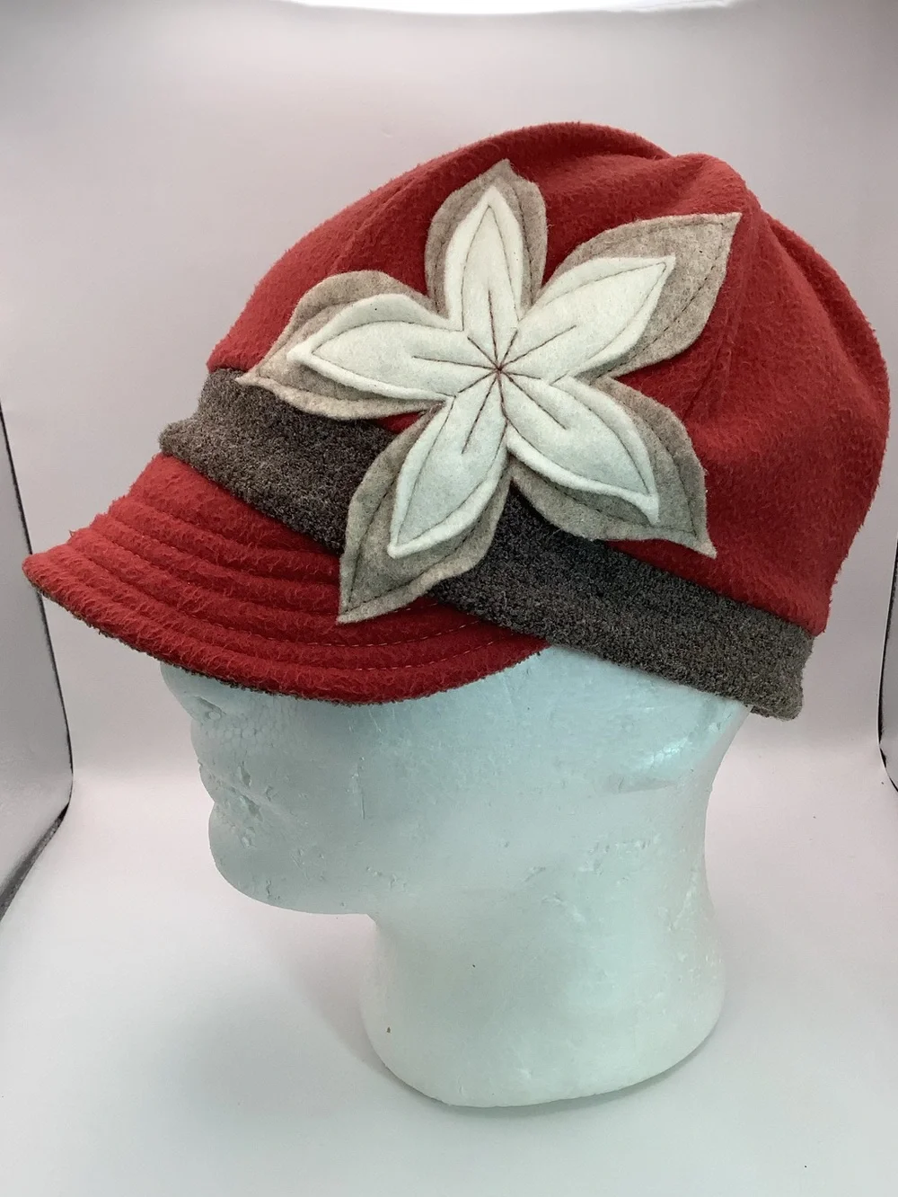 Flip Side Hat with Flower O/S
